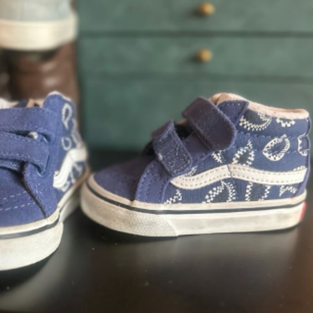 Paisley Vans- Toddler size 4.5